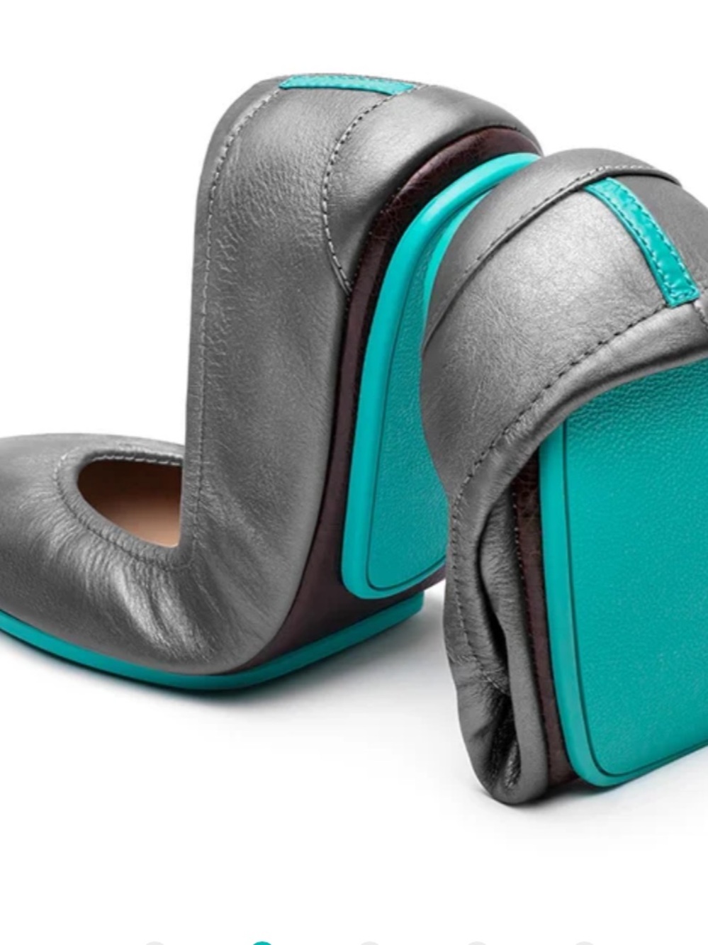 Tieks Metallic Pewter